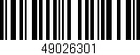Código de barras (EAN, GTIN, SKU, ISBN): '49026301'