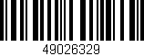 Código de barras (EAN, GTIN, SKU, ISBN): '49026329'