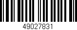 Código de barras (EAN, GTIN, SKU, ISBN): '49027831'