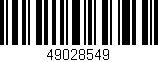 Código de barras (EAN, GTIN, SKU, ISBN): '49028549'