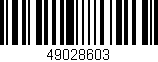 Código de barras (EAN, GTIN, SKU, ISBN): '49028603'