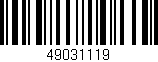 Código de barras (EAN, GTIN, SKU, ISBN): '49031119'