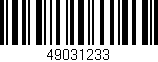 Código de barras (EAN, GTIN, SKU, ISBN): '49031233'