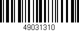 Código de barras (EAN, GTIN, SKU, ISBN): '49031310'