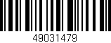 Código de barras (EAN, GTIN, SKU, ISBN): '49031479'