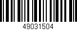Código de barras (EAN, GTIN, SKU, ISBN): '49031504'