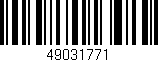Código de barras (EAN, GTIN, SKU, ISBN): '49031771'