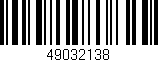 Código de barras (EAN, GTIN, SKU, ISBN): '49032138'