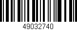 Código de barras (EAN, GTIN, SKU, ISBN): '49032740'