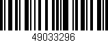 Código de barras (EAN, GTIN, SKU, ISBN): '49033296'