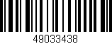 Código de barras (EAN, GTIN, SKU, ISBN): '49033438'