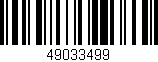 Código de barras (EAN, GTIN, SKU, ISBN): '49033499'