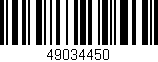 Código de barras (EAN, GTIN, SKU, ISBN): '49034450'