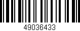 Código de barras (EAN, GTIN, SKU, ISBN): '49036433'