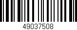 Código de barras (EAN, GTIN, SKU, ISBN): '49037508'