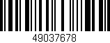 Código de barras (EAN, GTIN, SKU, ISBN): '49037678'