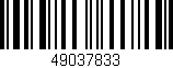 Código de barras (EAN, GTIN, SKU, ISBN): '49037833'