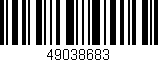 Código de barras (EAN, GTIN, SKU, ISBN): '49038683'
