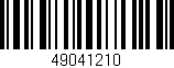 Código de barras (EAN, GTIN, SKU, ISBN): '49041210'