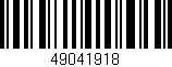 Código de barras (EAN, GTIN, SKU, ISBN): '49041918'