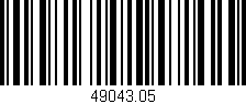 Código de barras (EAN, GTIN, SKU, ISBN): '49043.05'