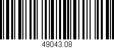 Código de barras (EAN, GTIN, SKU, ISBN): '49043.08'