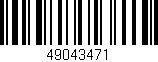 Código de barras (EAN, GTIN, SKU, ISBN): '49043471'