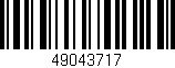 Código de barras (EAN, GTIN, SKU, ISBN): '49043717'