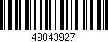 Código de barras (EAN, GTIN, SKU, ISBN): '49043927'