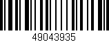 Código de barras (EAN, GTIN, SKU, ISBN): '49043935'
