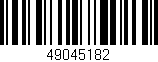 Código de barras (EAN, GTIN, SKU, ISBN): '49045182'