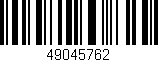 Código de barras (EAN, GTIN, SKU, ISBN): '49045762'