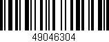 Código de barras (EAN, GTIN, SKU, ISBN): '49046304'