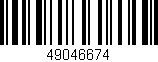 Código de barras (EAN, GTIN, SKU, ISBN): '49046674'