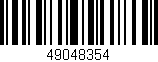 Código de barras (EAN, GTIN, SKU, ISBN): '49048354'