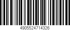 Código de barras (EAN, GTIN, SKU, ISBN): '4905524714326'