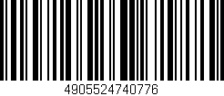 Código de barras (EAN, GTIN, SKU, ISBN): '4905524740776'