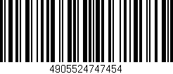 Código de barras (EAN, GTIN, SKU, ISBN): '4905524747454'