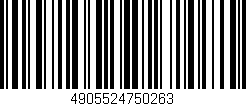 Código de barras (EAN, GTIN, SKU, ISBN): '4905524750263'