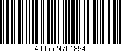 Código de barras (EAN, GTIN, SKU, ISBN): '4905524761894'