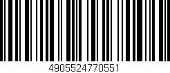 Código de barras (EAN, GTIN, SKU, ISBN): '4905524770551'