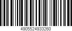 Código de barras (EAN, GTIN, SKU, ISBN): '4905524933260'