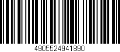 Código de barras (EAN, GTIN, SKU, ISBN): '4905524941890'