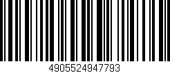 Código de barras (EAN, GTIN, SKU, ISBN): '4905524947793'