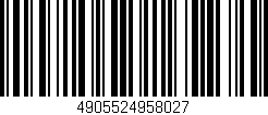 Código de barras (EAN, GTIN, SKU, ISBN): '4905524958027'