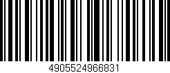 Código de barras (EAN, GTIN, SKU, ISBN): '4905524966831'