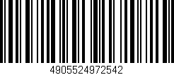 Código de barras (EAN, GTIN, SKU, ISBN): '4905524972542'