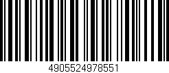 Código de barras (EAN, GTIN, SKU, ISBN): '4905524978551'