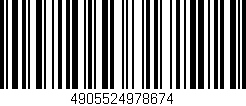 Código de barras (EAN, GTIN, SKU, ISBN): '4905524978674'