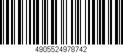 Código de barras (EAN, GTIN, SKU, ISBN): '4905524978742'